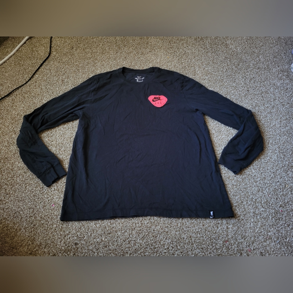 Nike Liverpool F.C. Travel Long Sleeve Cotton Shirt Black Size XL - Picture 4 of 10